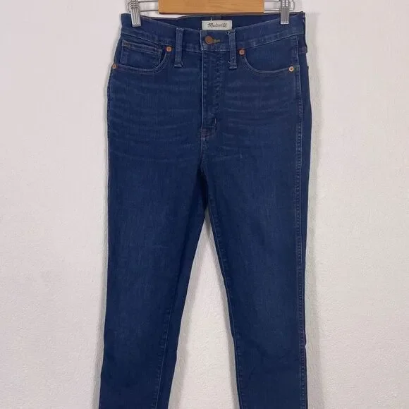 Madewell Blue 10” High Rise Skinny Jeans - Picture 3 of 10